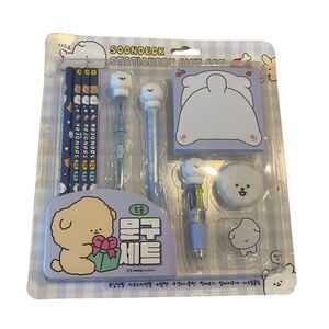 Soondeok Cute Korean Animal Design Stationery Gift Set. Multicolor. Multi Sizes.